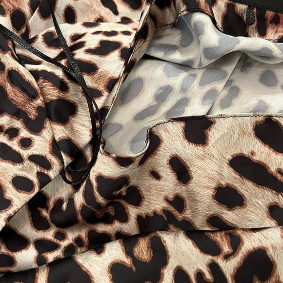 Zara Leopard Print Satin High Neck Camisole - Picture 6 of 6